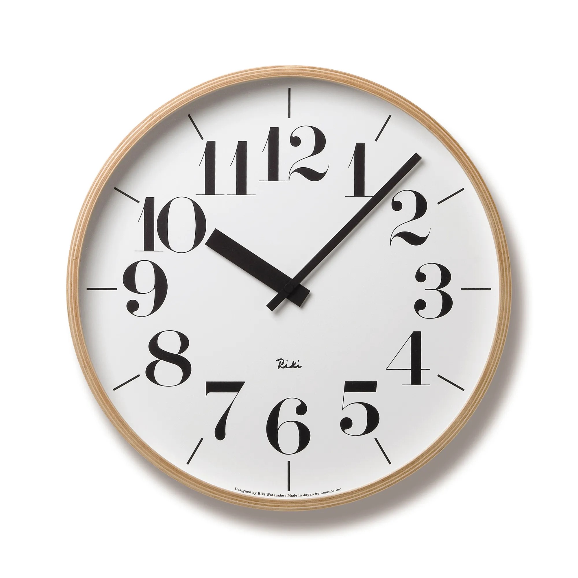 日本 Lemnos Riki Clock 大時鐘 渡邊力設計（Riki clock/ Riki Lightness）